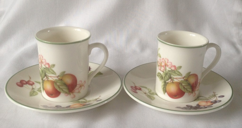 Nivag Crockery Marks and Spencer Ashberry Set of 2 Espresso Coffee