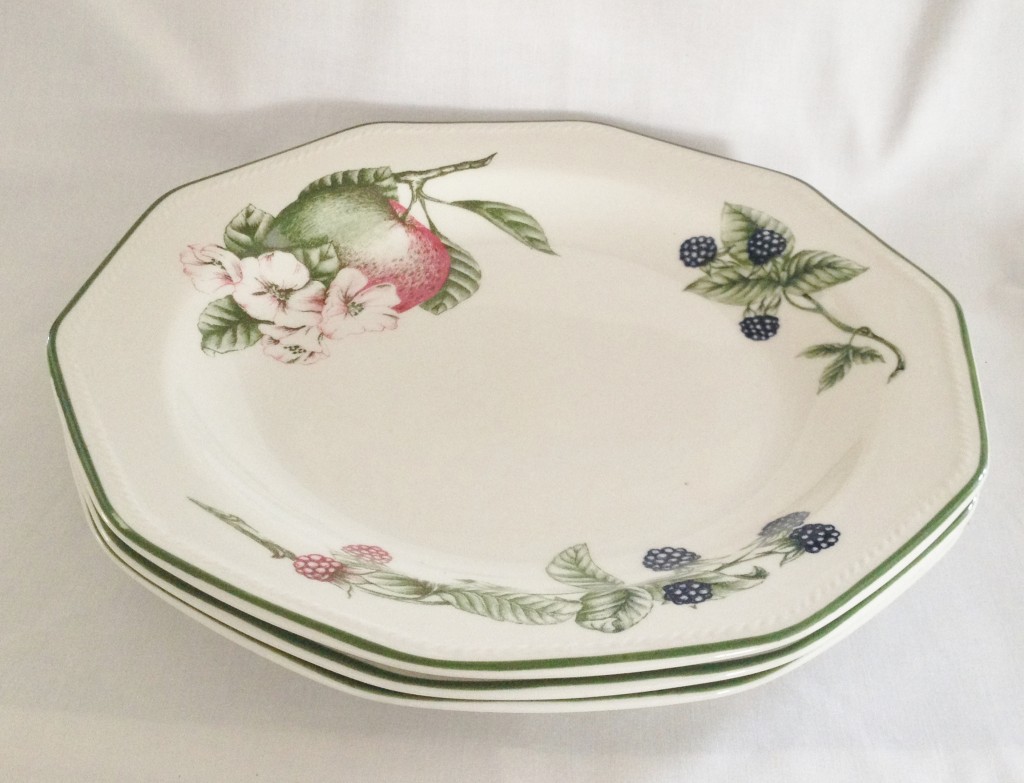 Nivag Crockery Churchill Victorian Orchard Set of 3 Dinner Plates