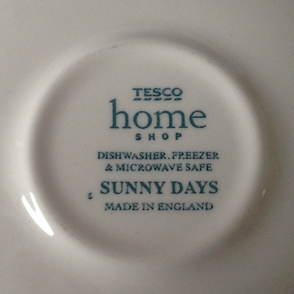Nivag Crockery Tesco Sunny Days Set of 2 Cups and Saucers