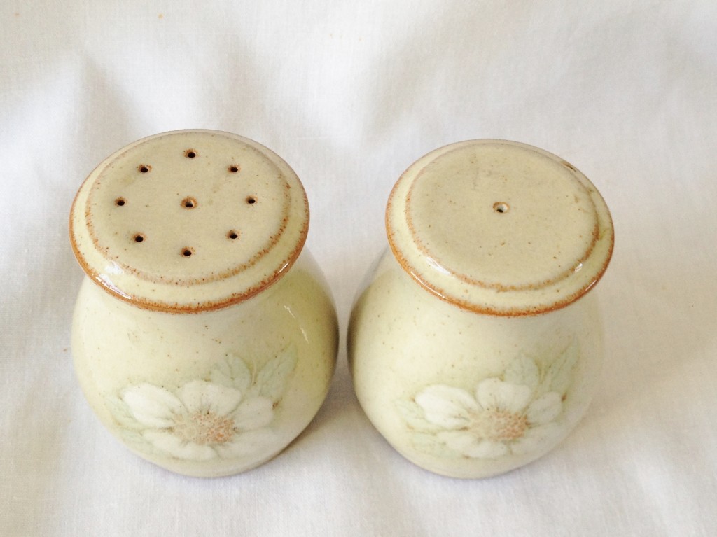 Nivag Crockery Denby Daybreak Salt Pot and Pepper Pot