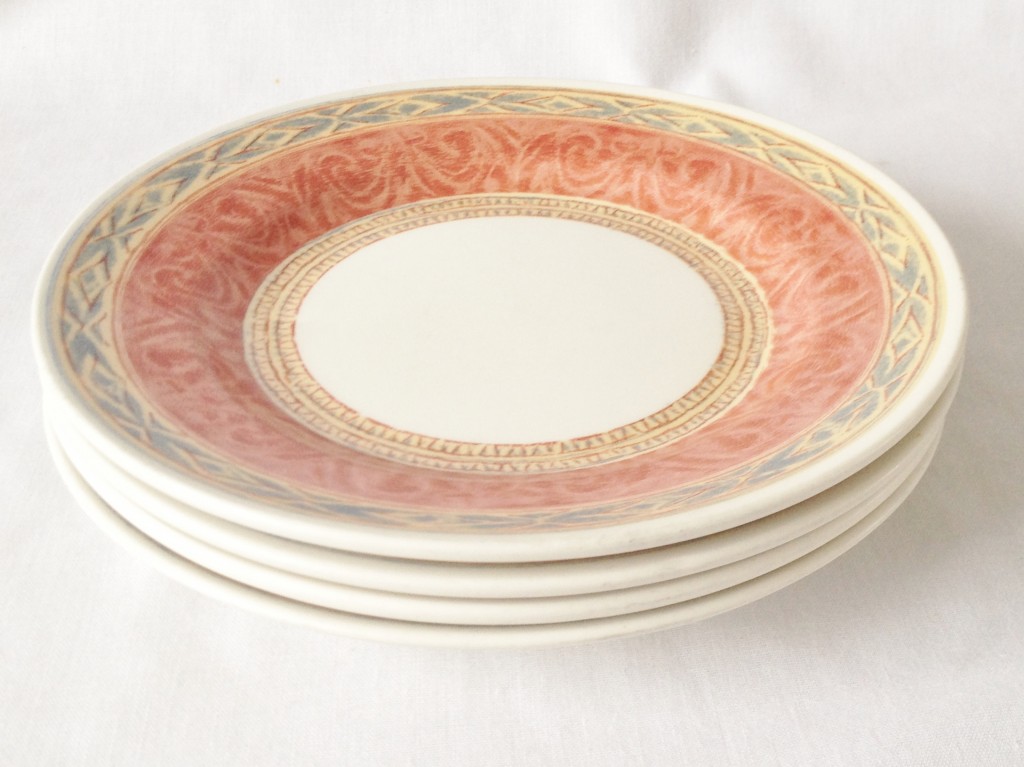 Nivag Crockery Churchill Zarand Set of 4 Tea Plates